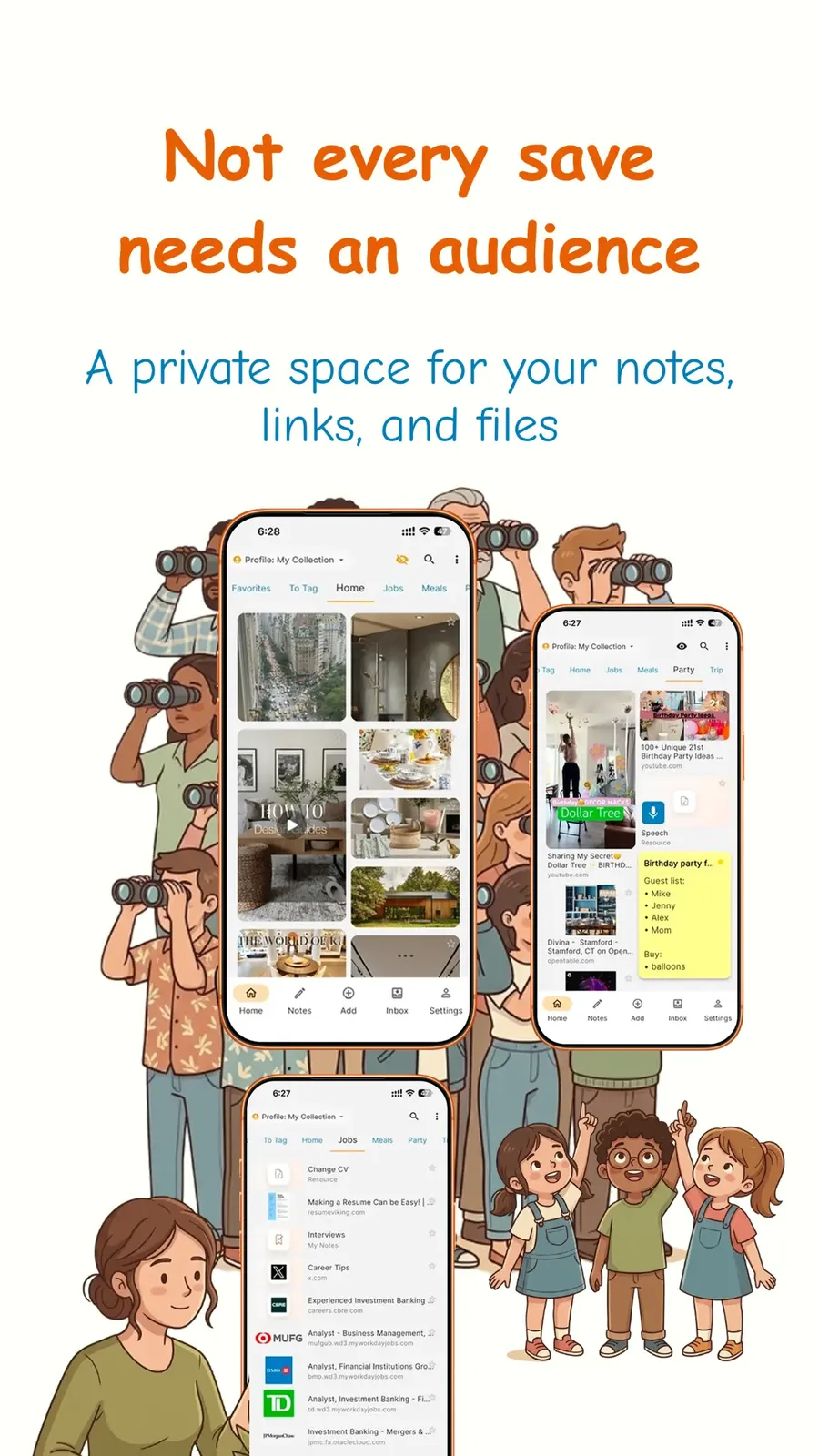 Not every save needs an audience — DulyNote private space
